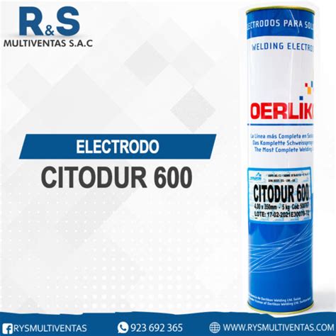 ELECTRODO CITODUR 600 RyS Multiventas