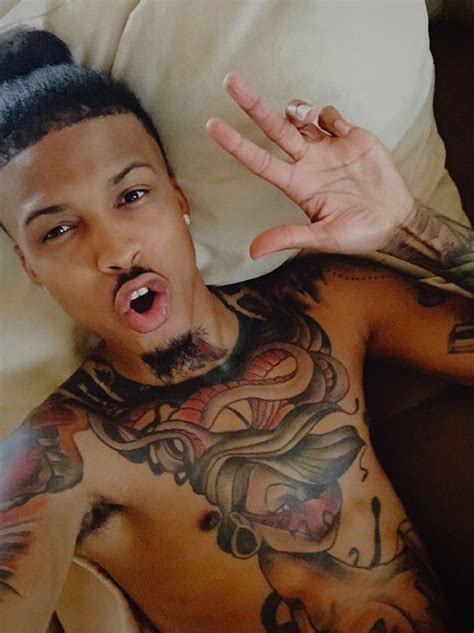 August Alsina Tattoo On His Chest