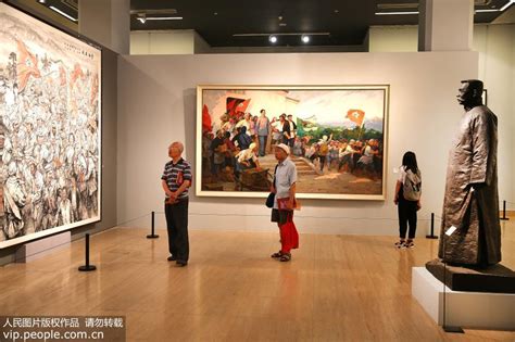 “慶祝中國共產黨成立95周年美術作品展覽”在京開幕 圖片頻道 人民網