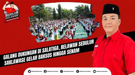 Galang Dukungan Di Salatiga Relawan Sedulur Saklawase Gelar Baksos