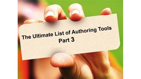 List Of Authoring Tools: Part 3 - eLearning Industry