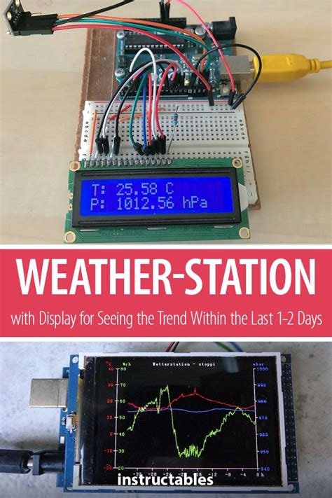 Weather Station With Arduino Bme280 And Display For Seeing The Trend Within The Last 1 2 Days