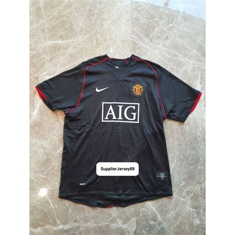 Jual Retro Jersey Bola Mu Away Aig Grade Ori Import Shopee Indonesia