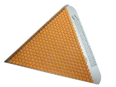 Triangular Pill Counting Tray Pharma Hygiene Products