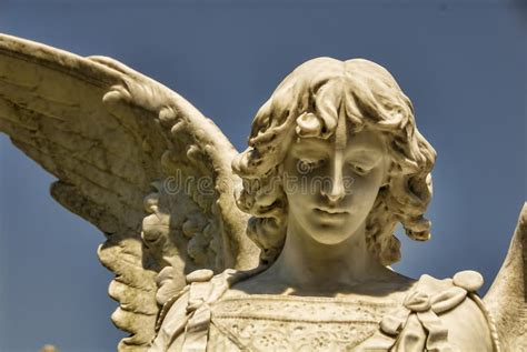 Beautiful Stone Angel Face stock image. Image of placid - 53002767