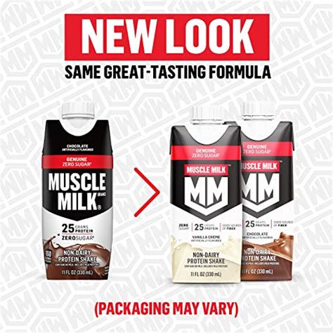 Muscle Milk Genuine Protein Shake Vanilla Crème 11 Fl Oz Carton 12