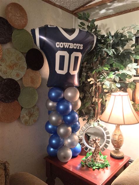 Dallas Cowboys balloon table decor Cowboy Theme, Cowboy Party, Baby Boy ...