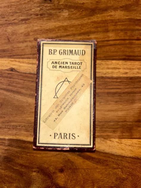 Rare Ancien Tarot De Marseille B P Grimaud Cartes Bo Te D Origine