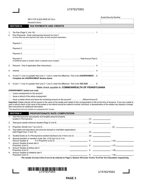 Form Rev 1737 A Download Fillable Pdf Or Fill Online Inheritance Tax Return Nonresident