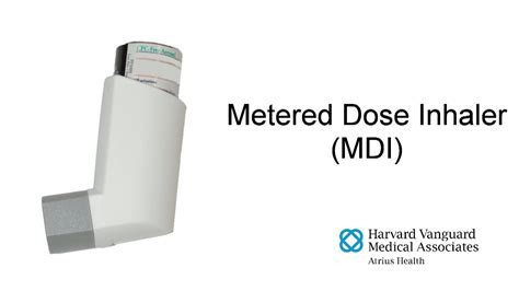 Using A Metered Dose Inhaler MDI Closed Mouth Technique YouTube