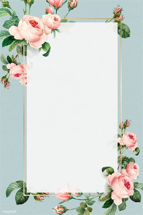 Wallpaper Flower Frame Design Infoupdate Org