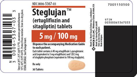 Buy Ertugliflozin And Sitagliptin Steglujan 5 100 Mg1 Mg1 From