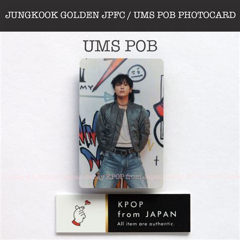 Jung Kook Golden Jpfc Ums Pob Official Photocard Jk Pre Benefit Bts Ebay