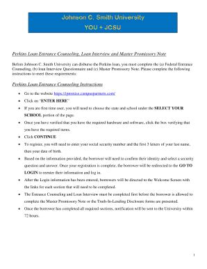 fillable  perkins loan entrance counseling loan interview