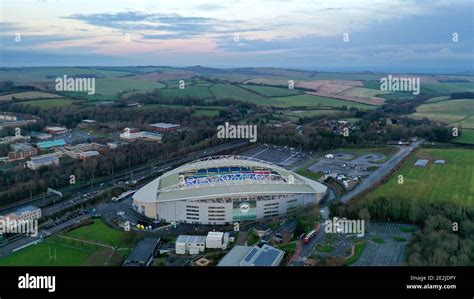 An aerial view of the American Express Community Stadium the home ...