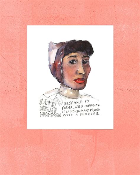 Zora Neale Hurston Quote Print Harlem Renaissance Art Black Literature