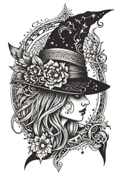 Witchy, Colorful, Norse Methology Temporary Tattoo - BlackInk AI