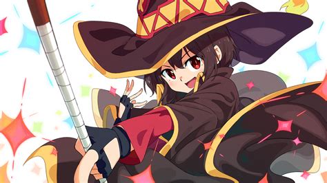 Wallpaper Anime Girls Kawaii Girl White Skin Megumin Kono