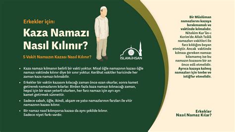 Beş Vakit Namazın Kazası Nasıl Kılınır Erkekler Için Kaza Namazının