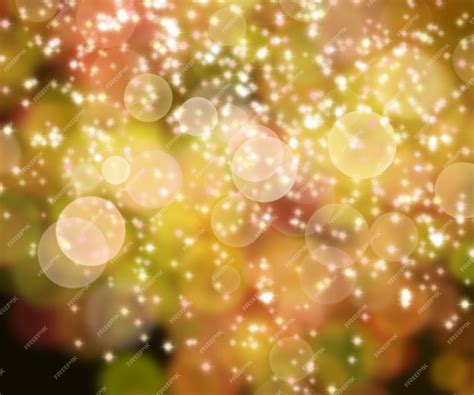 Premium Photo Gold Bokeh Lights