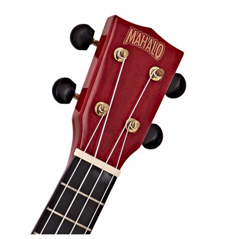 Mahalo Hano Concert Ukulele Trans Red Finish Gear Music