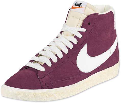 Nike Blazer Mid Vintage Shoes Maroon White