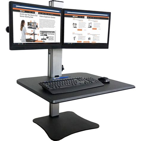 Victor Vctdc A Dc Dual Monitor Sit Stand Desk Converter Each