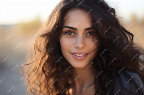 Premium Ai Image Beautiful Persian Girl Smiling To Camera