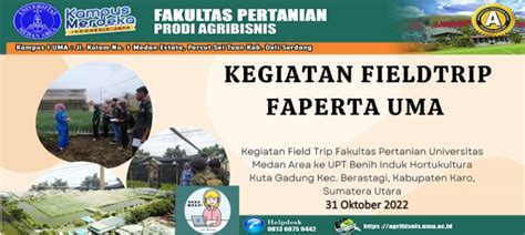 Fieldtrip Fakultas Pertanian UMA Di UPT Benih Induk Hortikultura