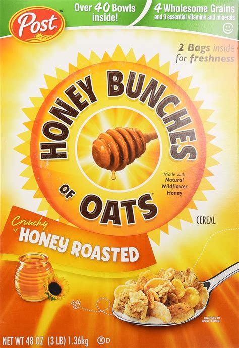 Cereal Honey Bunches Of Oats Cruncy Honey Roasted 48 Ounce