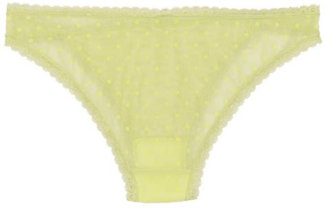 Flocked Polka Dot Mesh Cheeky With Lace Details Love Libby Panties