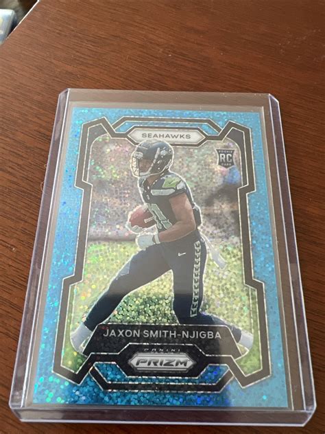 Panini Prizm Blue Sparkle Jaxon Smith Njigba Rookie Ebay