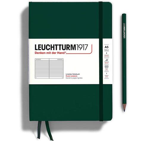 Leuchtturm Medium A Notitieboek Forest Green Gelijnd Hummelman