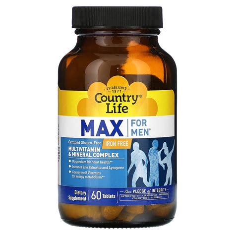 Купить Country Life, Max for Men, комплекс мультивитаминов и ...