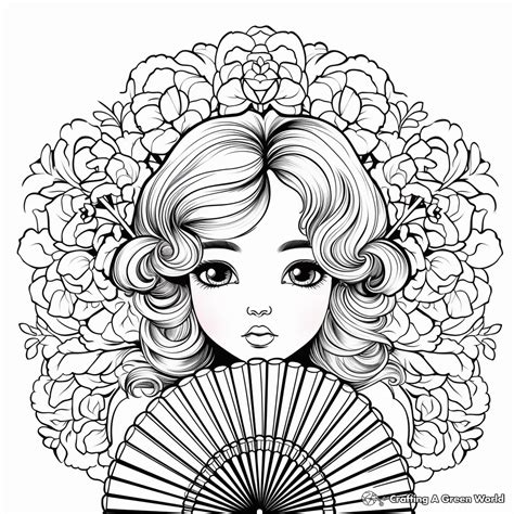 Fan Coloring Pages Free And Printable