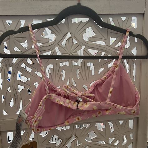 Billabong Swim Nwt Billabong Tanlines Daisy Crazy Coco Bralette Bikini Top Size L Poshmark