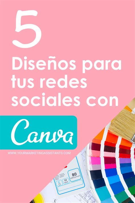 5 Diseños para tus Redes Sociales con Canva Manejo de redes sociales