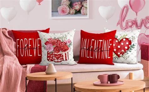 Amazon Harraca Valentines Day Throw Pillow Covers X Set Of