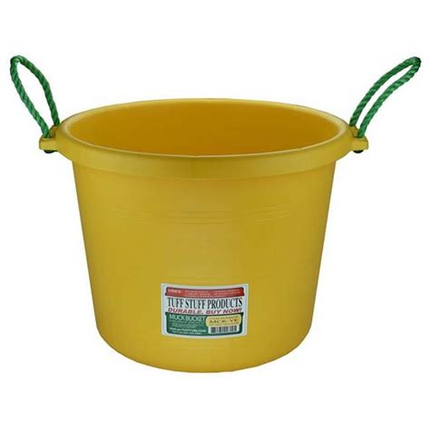 Tuff Stuff Products Mck Ye 70 Qt Muck Bucket Yellow