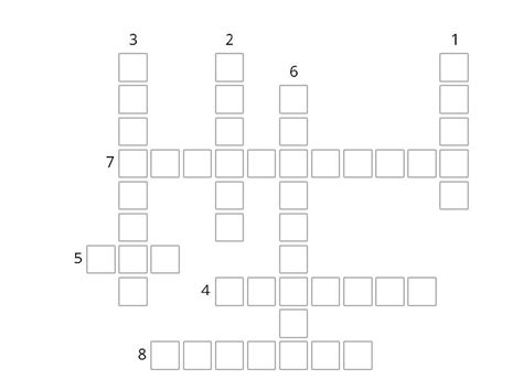 Crucigrama De Sinonimia Y Antonimia Crossword