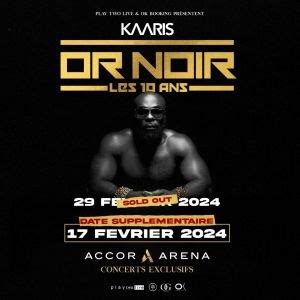 Kaaris en concert à l Accor Arena le 17 février 2024 Billets Places