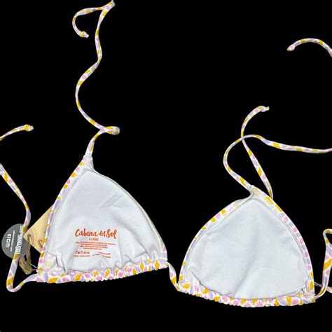 Cabana Del Sol Set Of 3 Bikini Triangle Top Depop