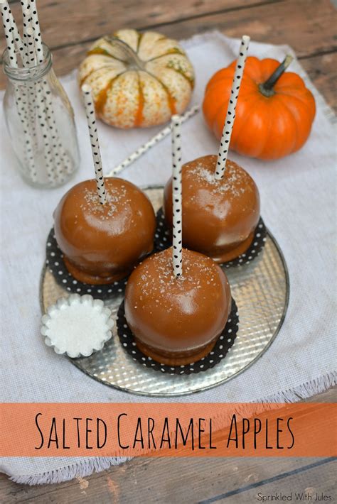 Salted Caramel Apples — Sprinkled With Jules Caramel Apples Sweet