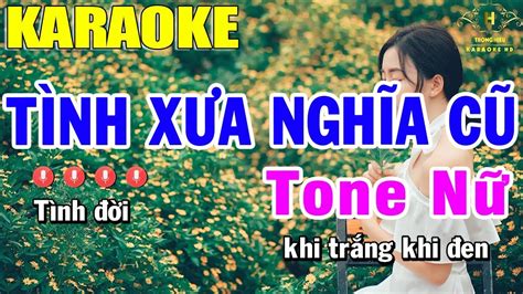 Karaoke T Nh X A Ngh A C Tone N Nh C S Ng Tr Ng Hi U Youtube