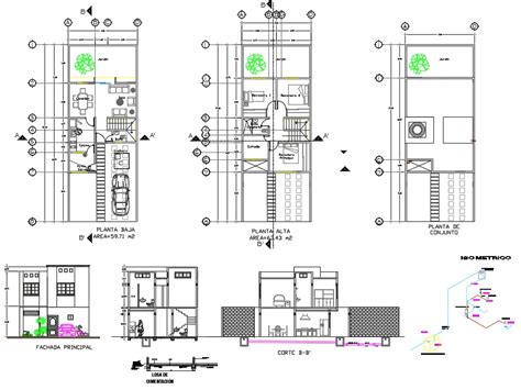 Casa Unifamiliar Em Autocad Baixar Cad 71669 Kb Bibliocad