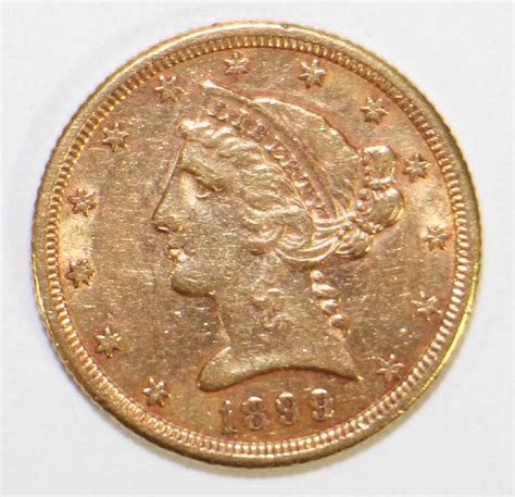 1899 S 5 Liberty Gold Coin