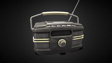 Game Ready Retro Radio Buy Royalty Free 3d Model By Cleancraft3d