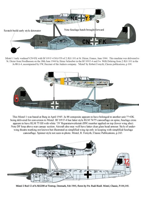 Mistel 1 2 3 Decals Aims 48d019