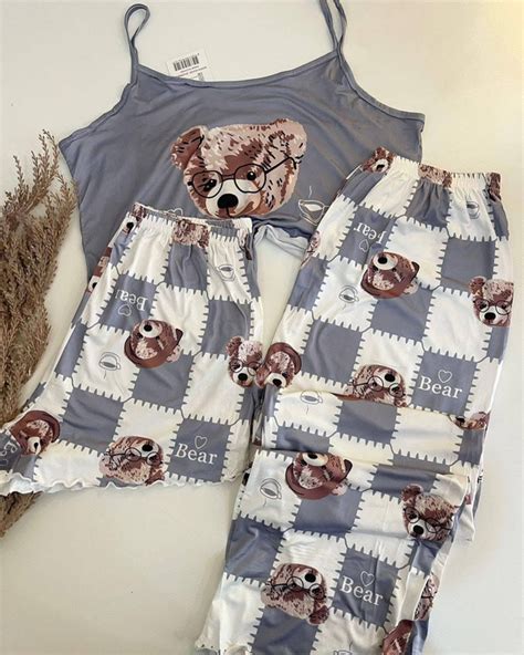 Pijama 3 Piezas Hannah Lingerie