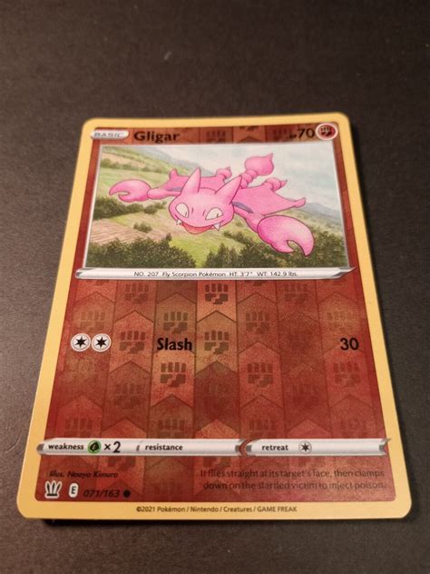 Pokemon Battle Styles Gligar Reverse Holo Common Card 071 163 NM EBay